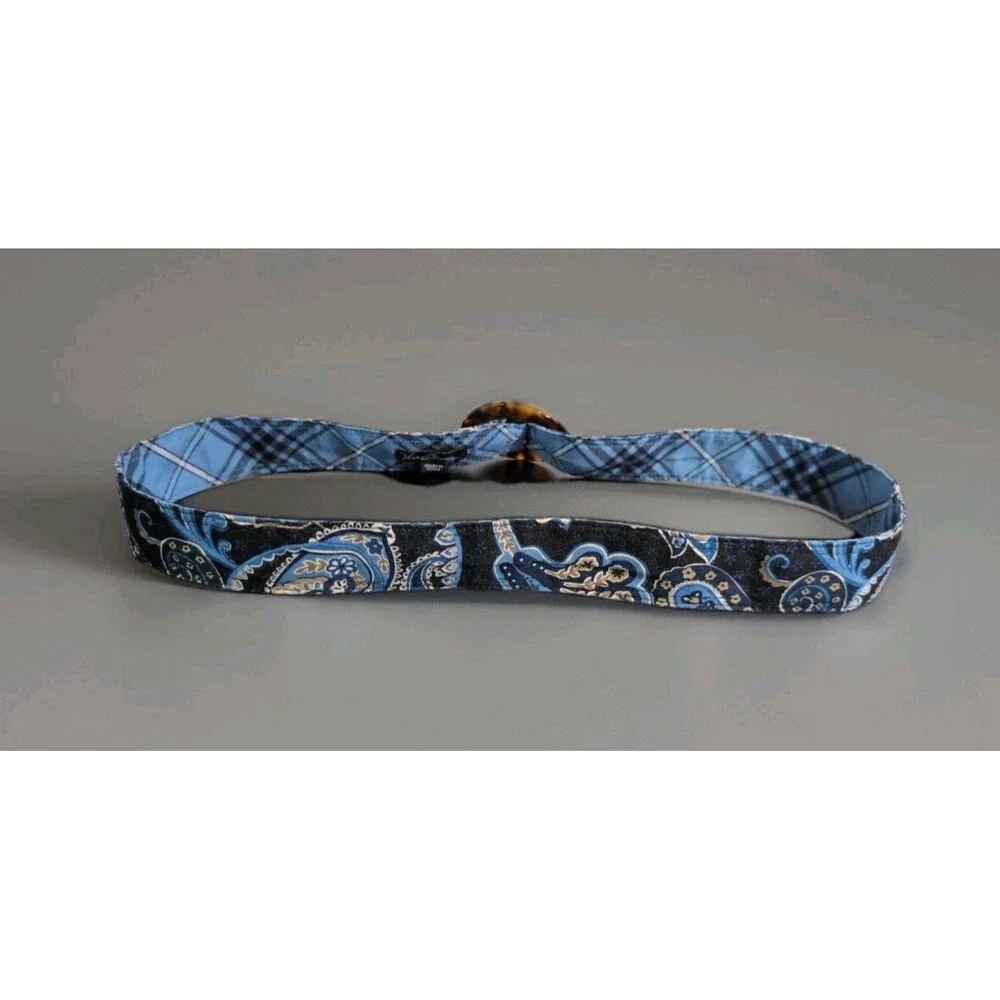 VERA BRADLEY BELT 44.5” LENGTH FABRIC WINDSOR AJUSTABLE REVERSABLE NAVY 2006 EUC